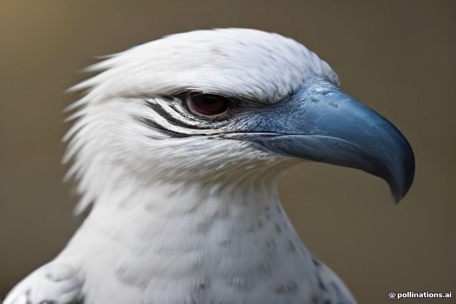 Close-up illustration of aarakocra facial features and distinctive markings