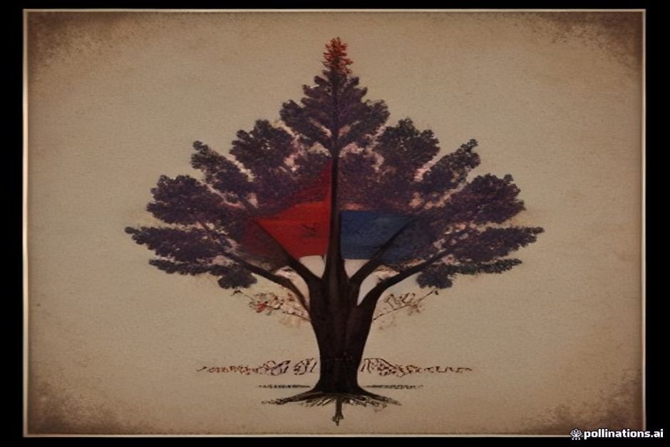 Armenian diaspora genealogy visual combining heritage elements
