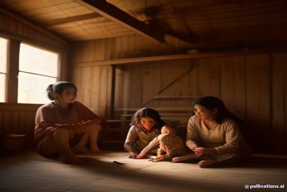 Family honoring Cherokee ancestry through cultural connection and gathering