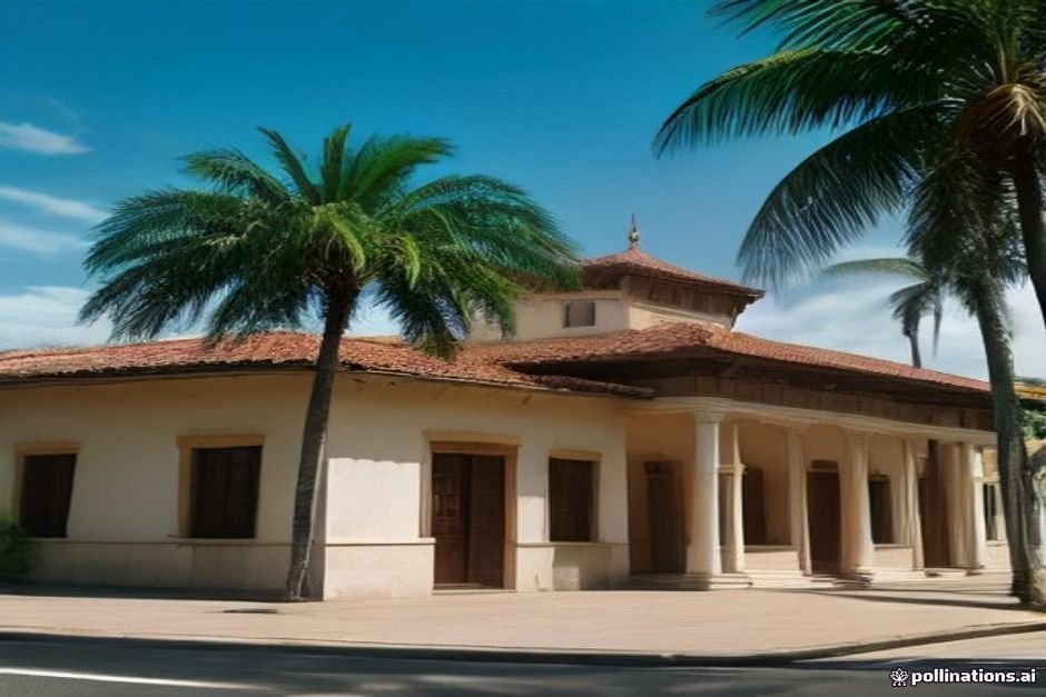 Traditional Colombian colonial town representing cultural heritage