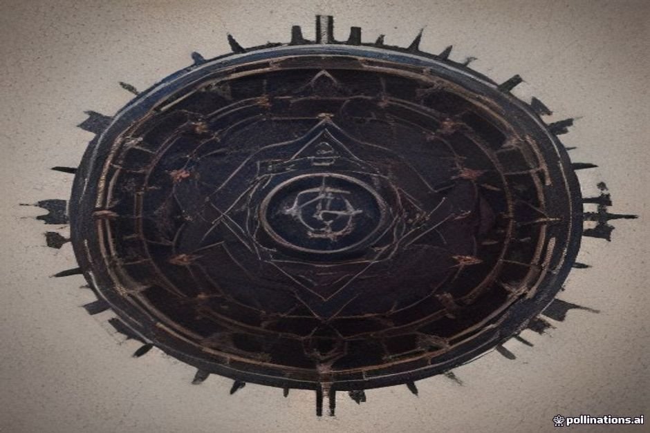 Arcane magical symbols representing evil and sorcery
