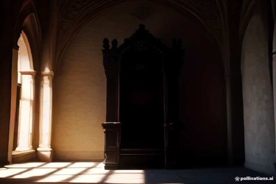 Grand castle throne symbolizing dark power and dominion