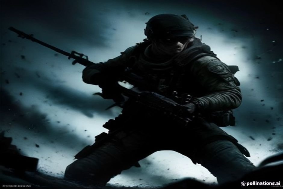 Call of Duty gameplay showing soldiers and tactical combat weapons