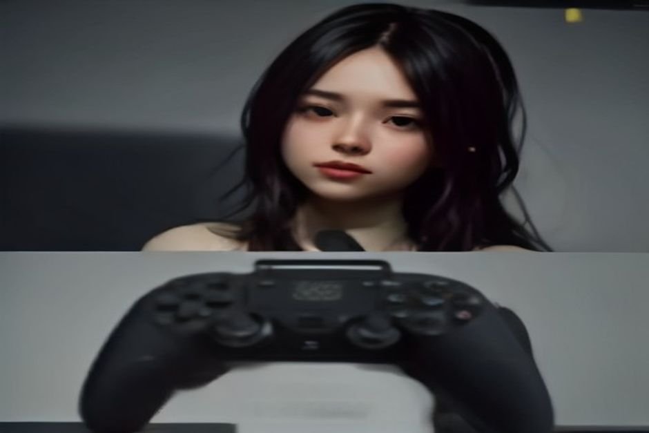 Video game character creation screen with punny username