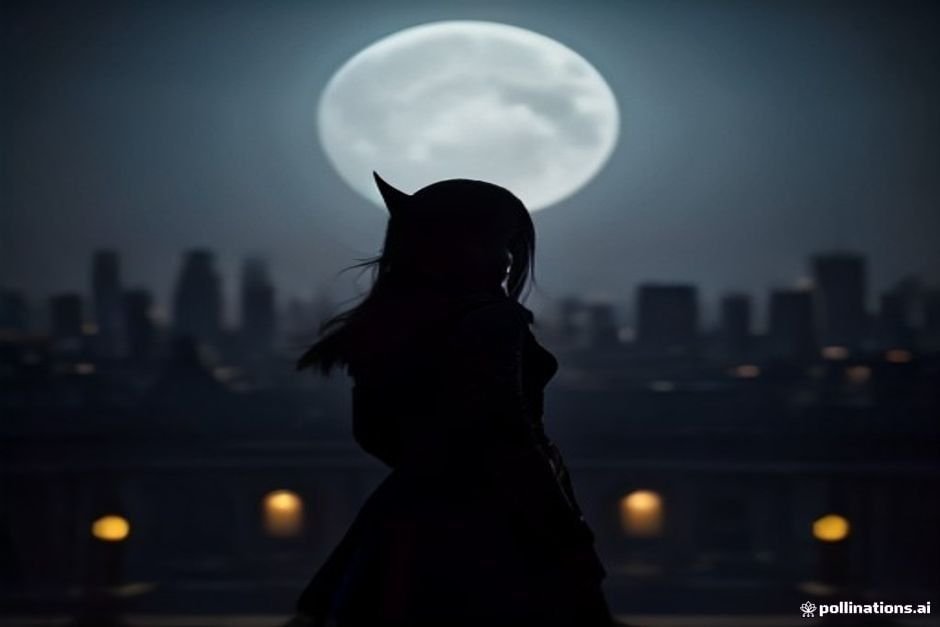 Half-elf rogue character in urban fantasy setting