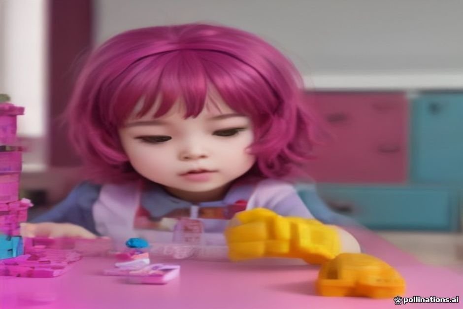 Young builder enjoying Lego Friends construction playtime