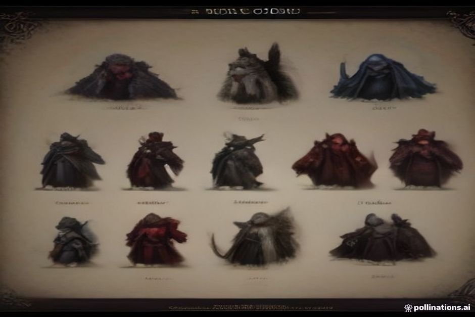 RPG game interface displaying fantasy character name options