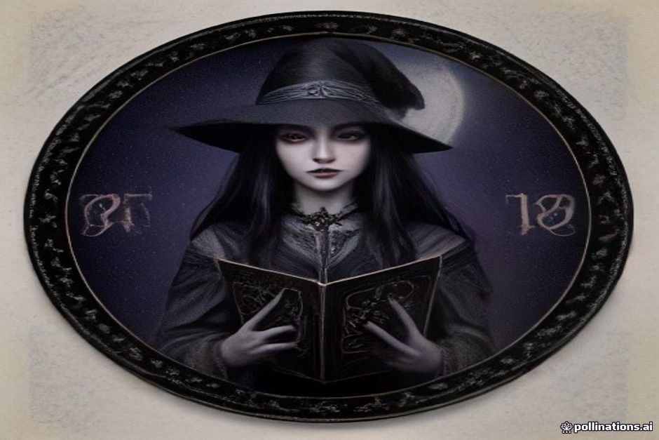 Open ancient grimoire displaying mysterious dark magical symbols