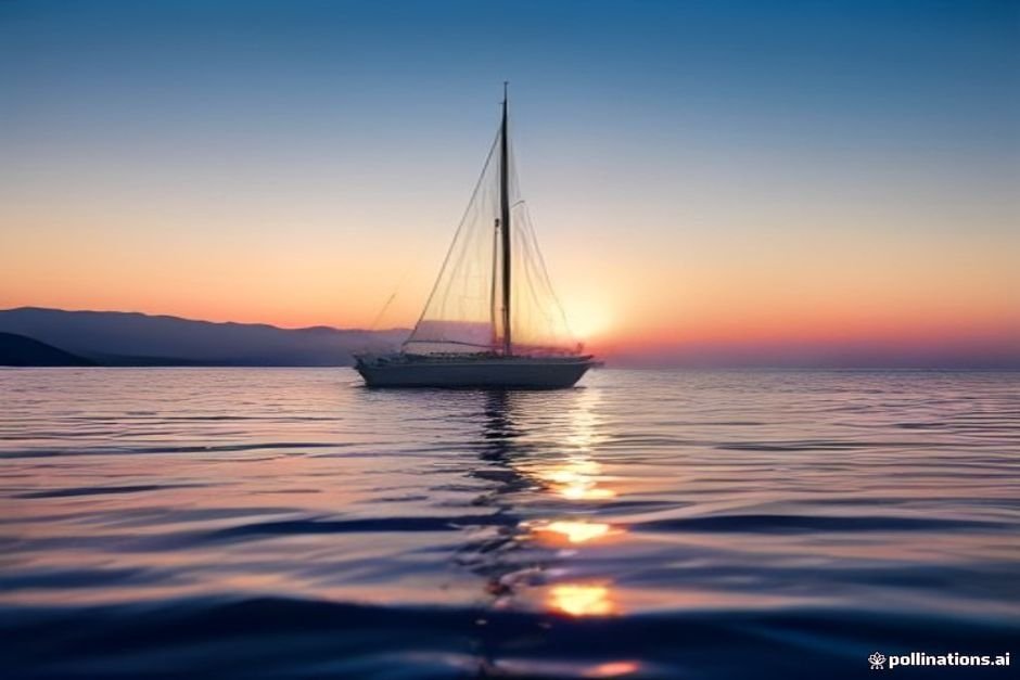 Sailboat on blue water symbolizing maritime and ocean-inspired names