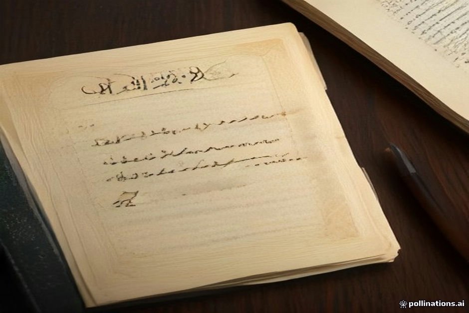 Historic Bosnian cultural document showing traditional writing styles