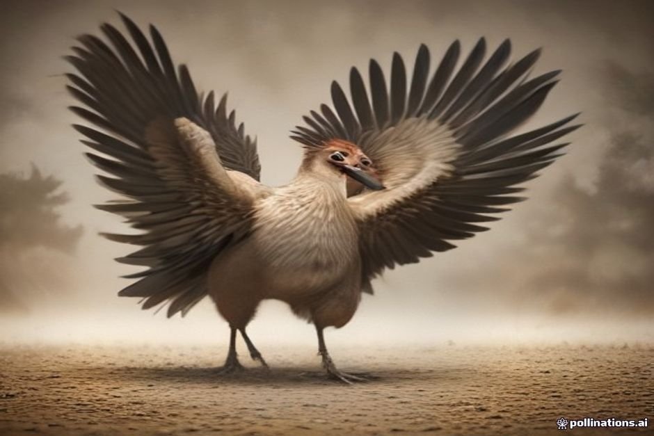 Turkey with magnificent tail feathers completely spread display