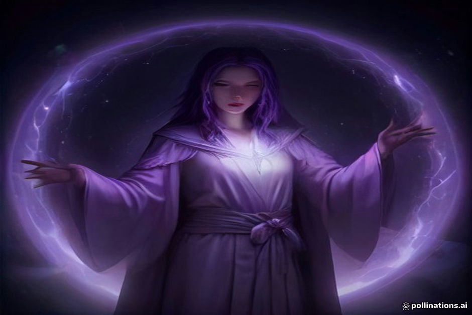Magical harengon character surrounded by arcane glowing effects
